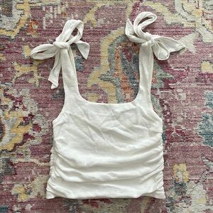 Free people tie sleeve tank